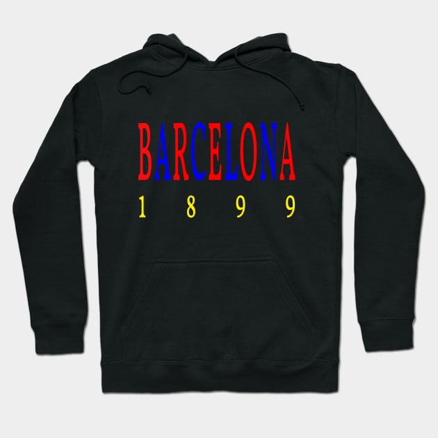 Barcelona 1899 Classic Hoodie by Medo Creations